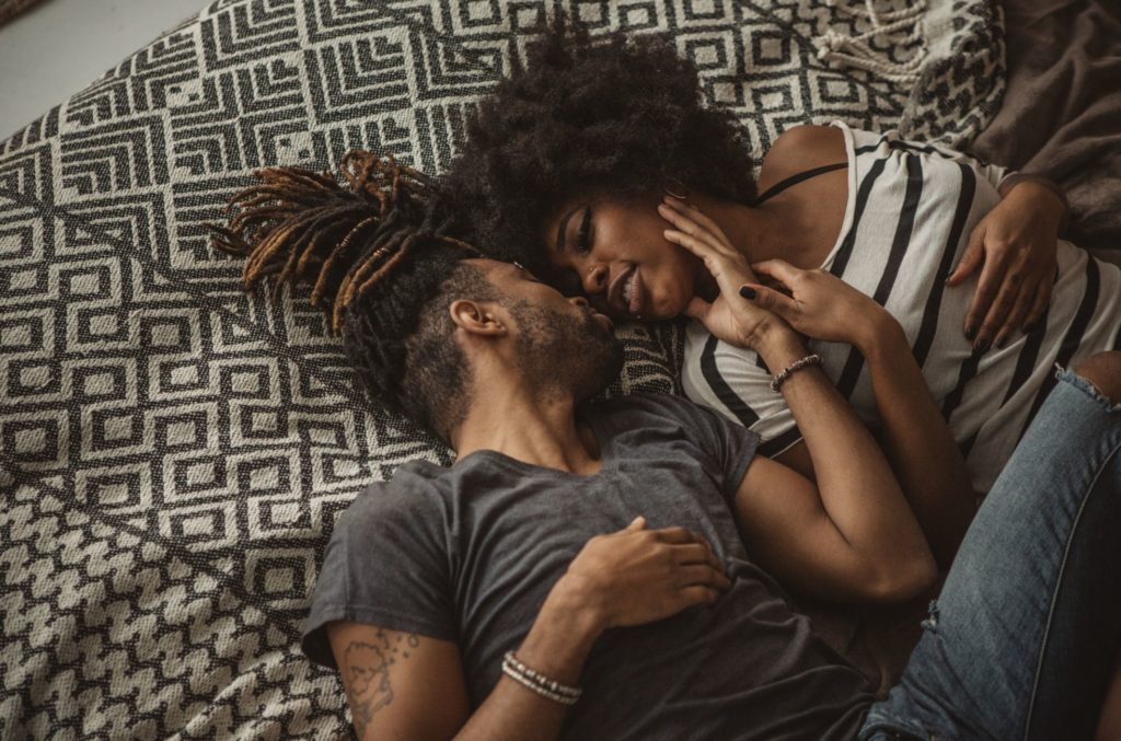 couple in bed having erectile dysfunction ED symptoms